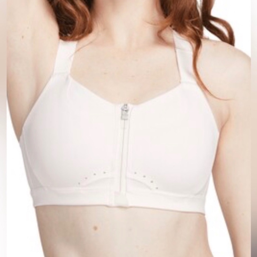 Nike Dri-FIT Alpha High-Support Padded Zip-Front Athletic Sports Bra S (C-E)
